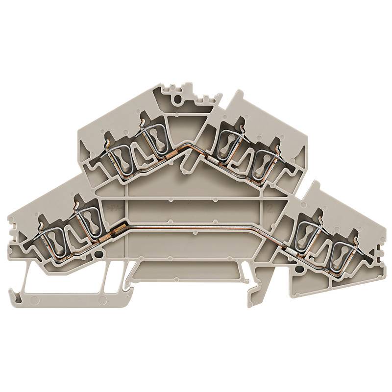 Weidmüller 1394040000 Durchgangsreihenklemme 5.10mm Zugfeder Beige 50St.