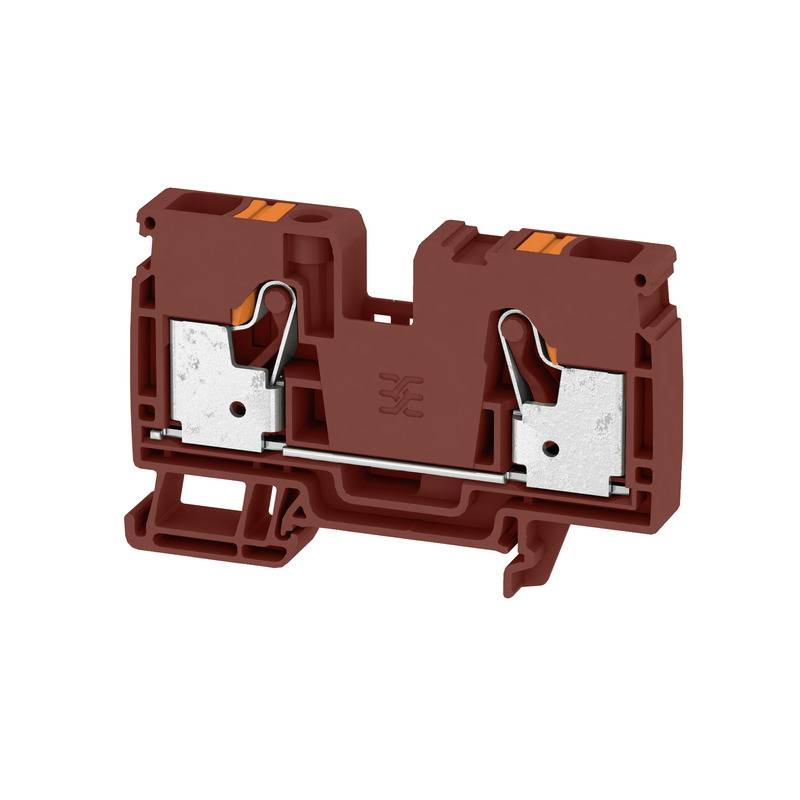 Weidmüller 2876690000 Durchgangsklemme Push-In-Klemme, Steckanschluss Braun 25St.