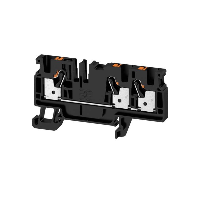 Weidmüller 2051400000 Durchgangsklemme 6.10mm Zugfeder Schwarz 50St.