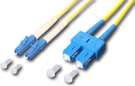 Lightwin LDP-09 LC-SC 1.0 Glasfaser LWL Anschlusskabel 1.00 m Gelb [1x LC-Stecker - 1x SC-Stecker] 9/125 µ Singlemode OS1