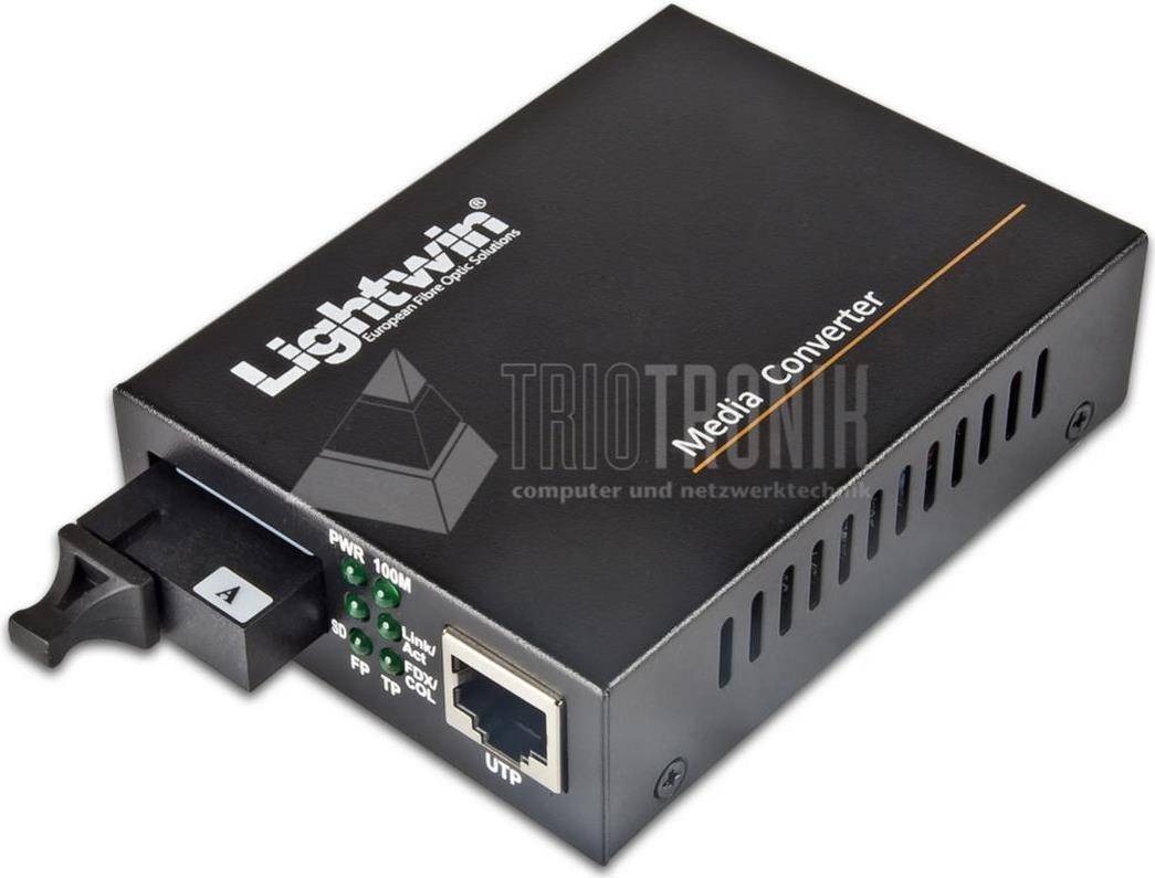 Fast Ethernet WDM Konverter 100Base-LX, Singlemode, 20KM