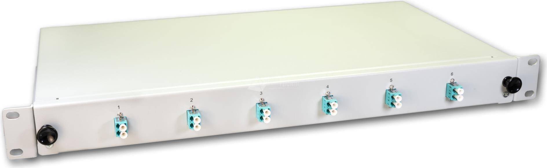 LIGHTWIN - LWL Spleißbox 12 Fasern 6x DLC Multimode 50/125µm OM3 Pigtail - Kabel - Multimode-Faser