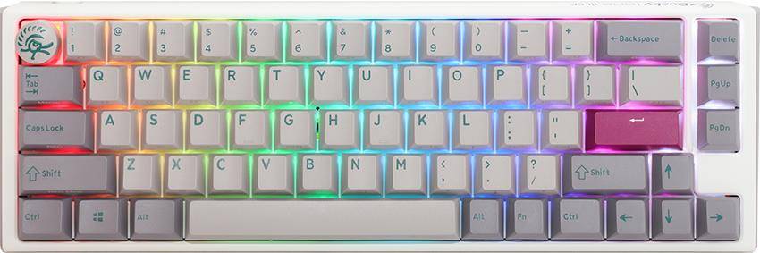 One 3 Mist Grey SF Gaming Keyboard RGB LED - MX-Speed-Silver US - Tastatur - QWE