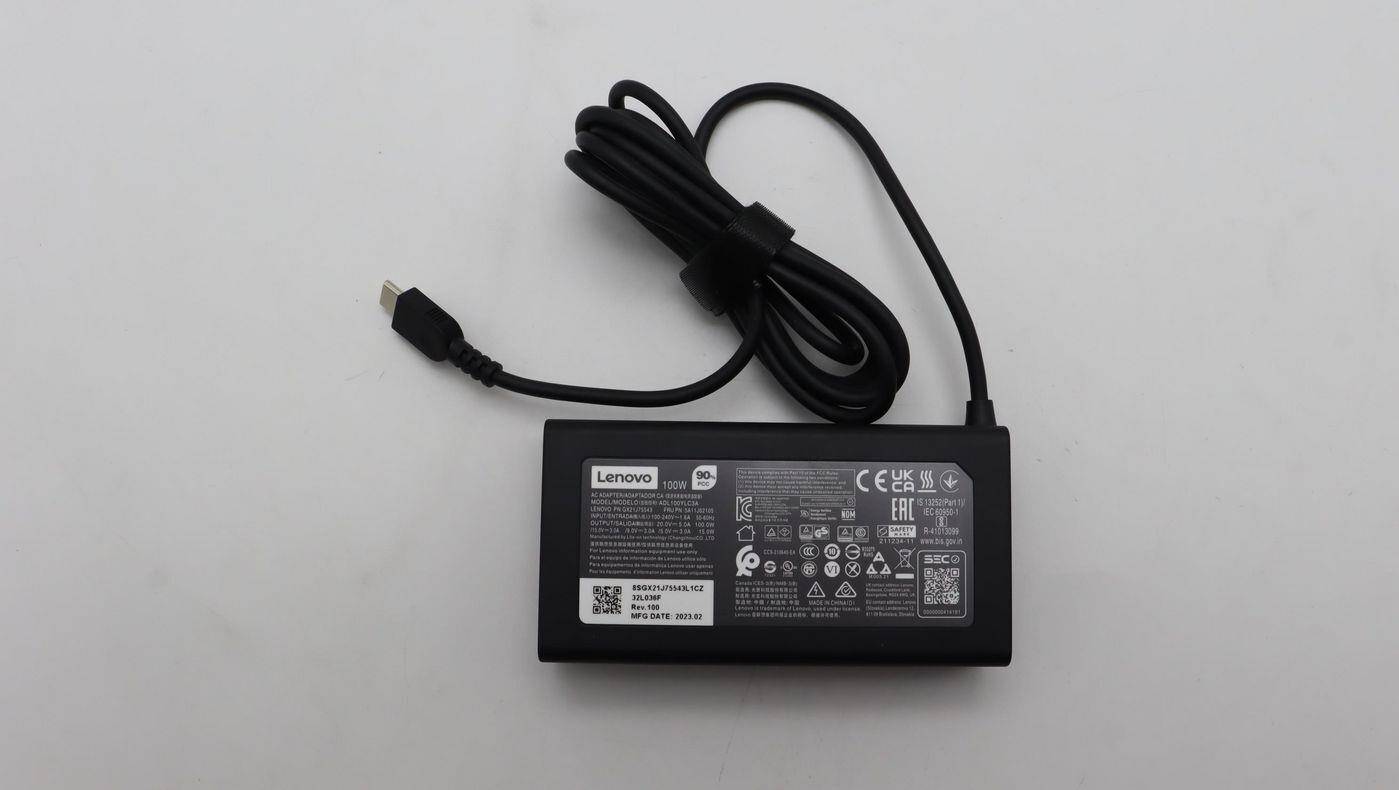 Lenovo AC-Adapter 100 Watt 20/15/9/5V 3P WW - PC-/Server Netzteil