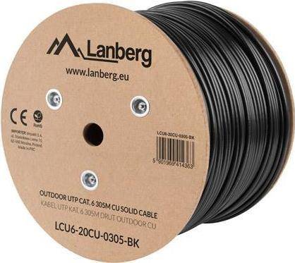 LANBERG Verlegekabel Outdoor CAT.6 UTP 305m Kupfer Fluke sw