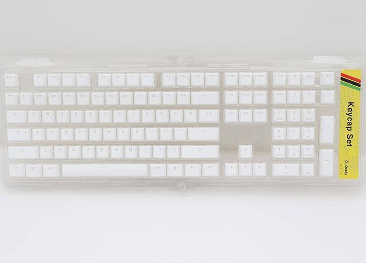 PBT Double-Shot Keycap Set DE Layout - weiß