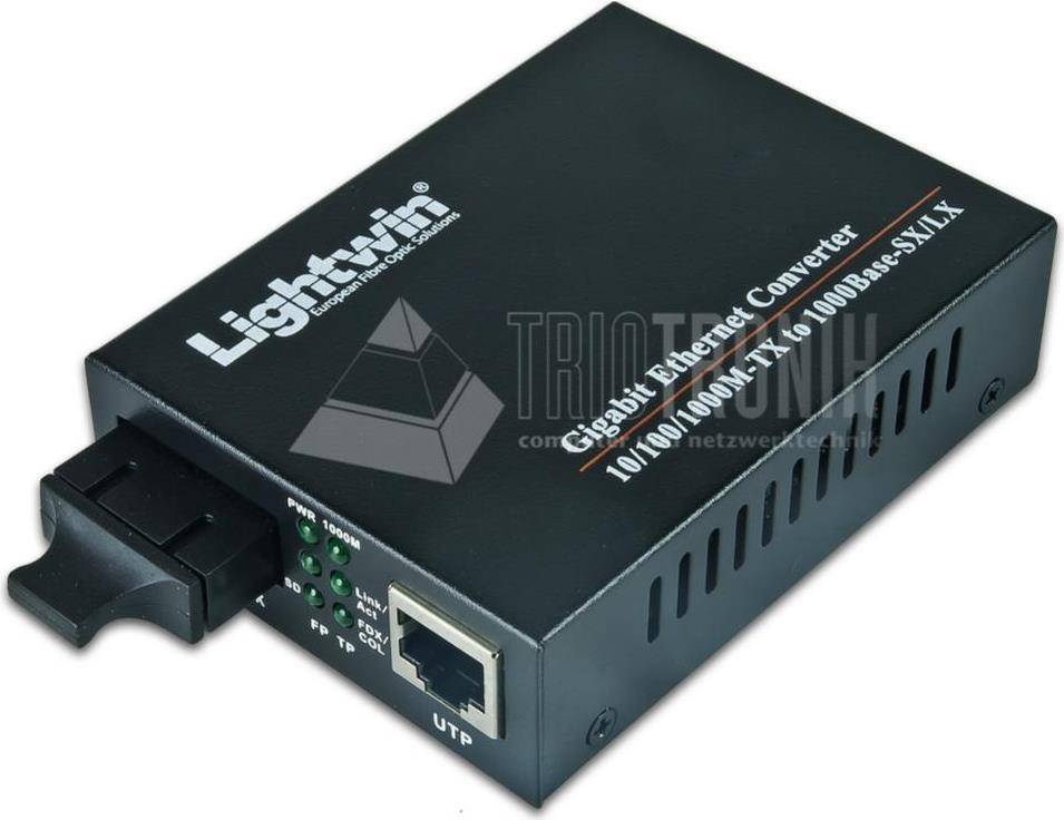 Lightwin Gigabit Medienkonverter 1000Base-SX Multimode, SC, 550mGigabit