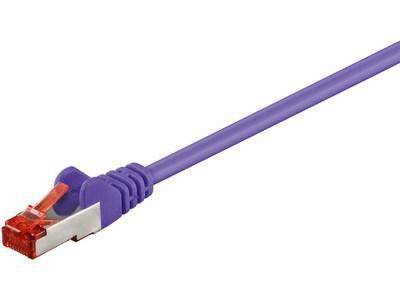 MicroConnect S/FTP CAT6 0.15m Purple LSZH PiMF (Pairs in metal foil) 4x2xAWG 28, CU