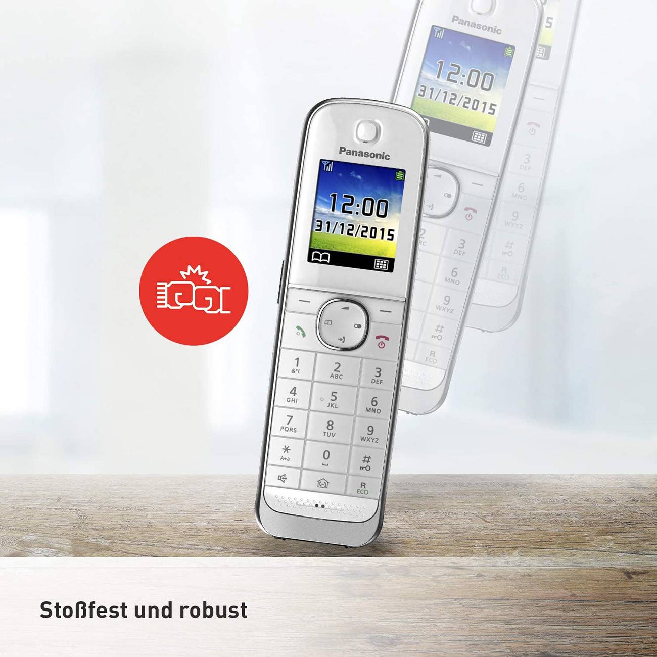 Panasonic KX-TGJ310GW - Schnurlostelefon mit Rufnummernanzeige