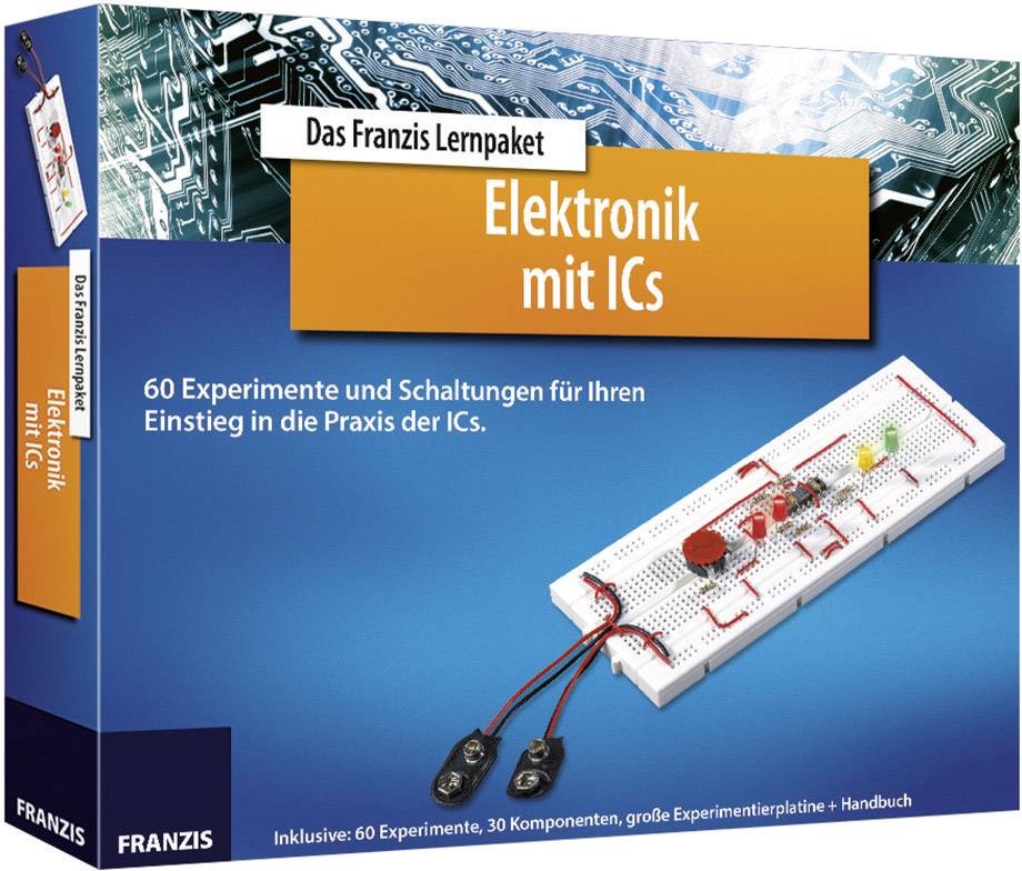 Franzis Verlag Elektronik mit ICs 65197 Lernpaket ab 14 Jahre