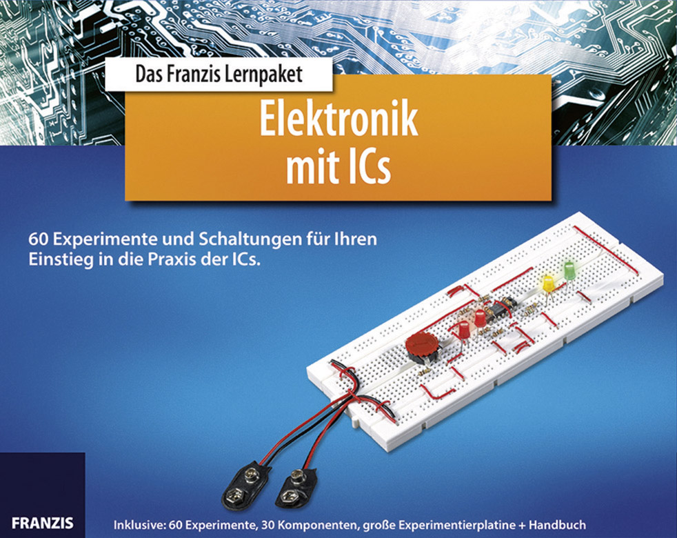 Franzis Verlag Elektronik mit ICs 65197 Pack ludique à partir de 14 ans