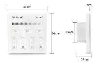 Synergy 21 Fernbedienung Smart Panel single color 4-Zonen*Milight/Miboxer* - Far