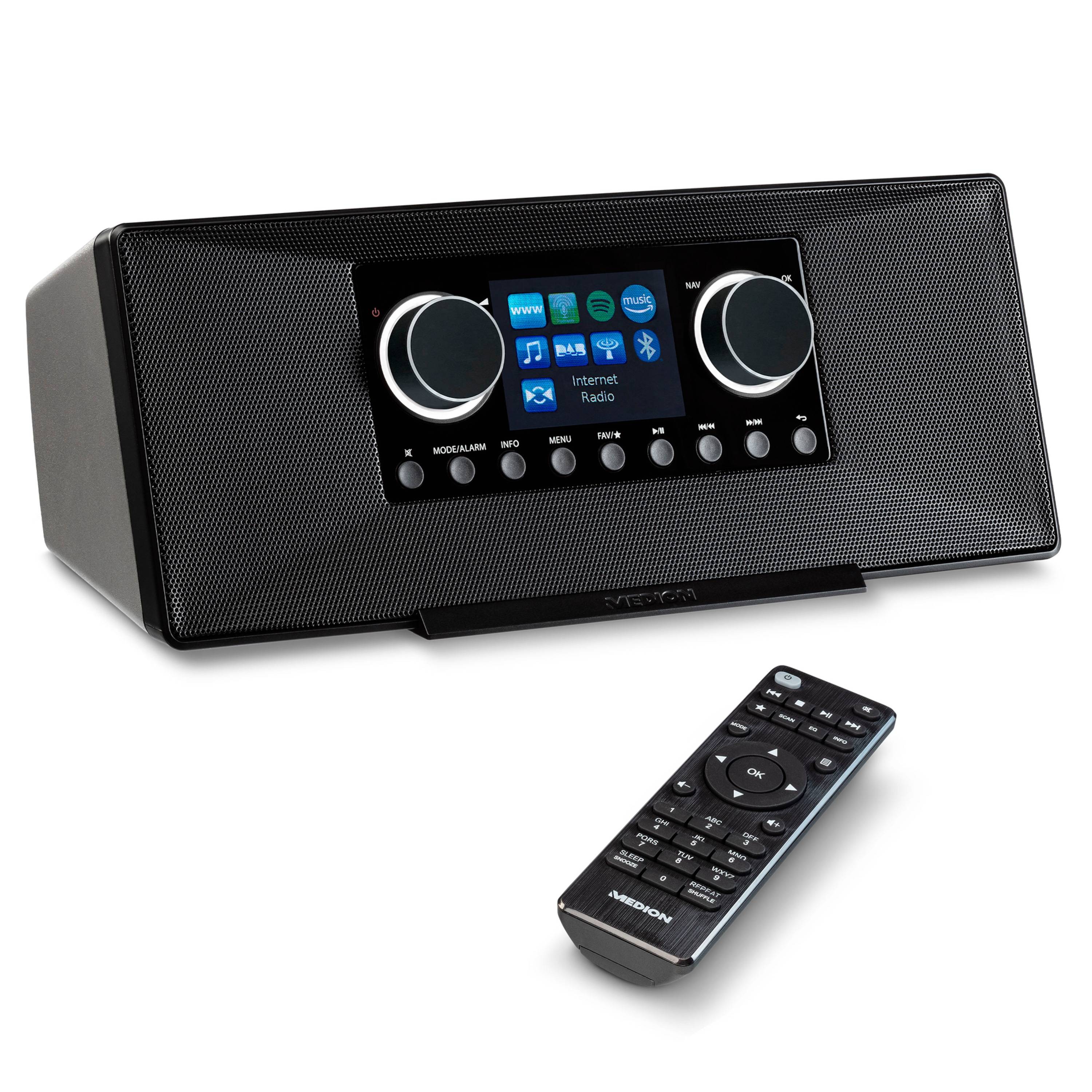 Medion MD 89289 Stereo Internetradio schwarz Audio & Video Soundsysteme