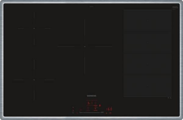Siemens iQ700 EX845HVC1E, Schwarz, Integriert, 80 cm, 5 Zone(n), 5 Zone(n), Regelmäßig