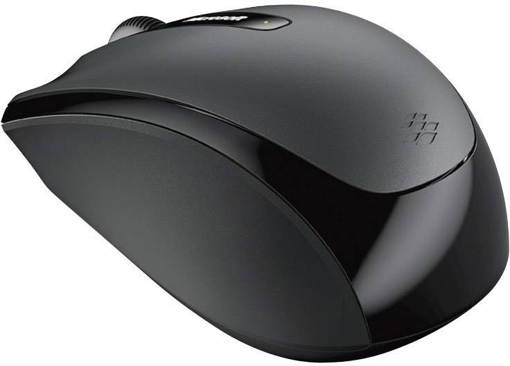 Microsoft Mobile Mouse 3500 Maus Funk BlueTrack Schwarz 3 Tasten 1000 dpi
