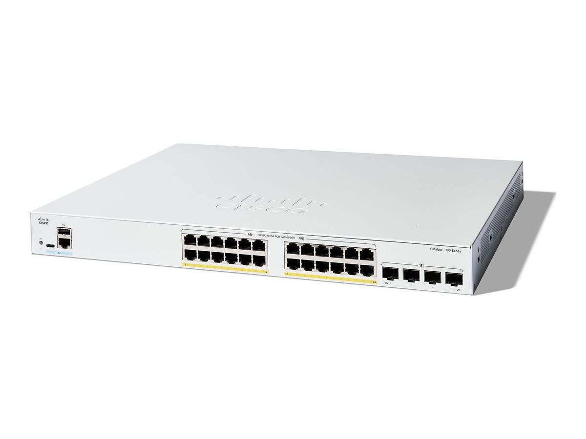 Cisco Catalyst 1300-24FP-4G - Switch - L3 - managed - 24 x 10/100/1000 (PoE+)