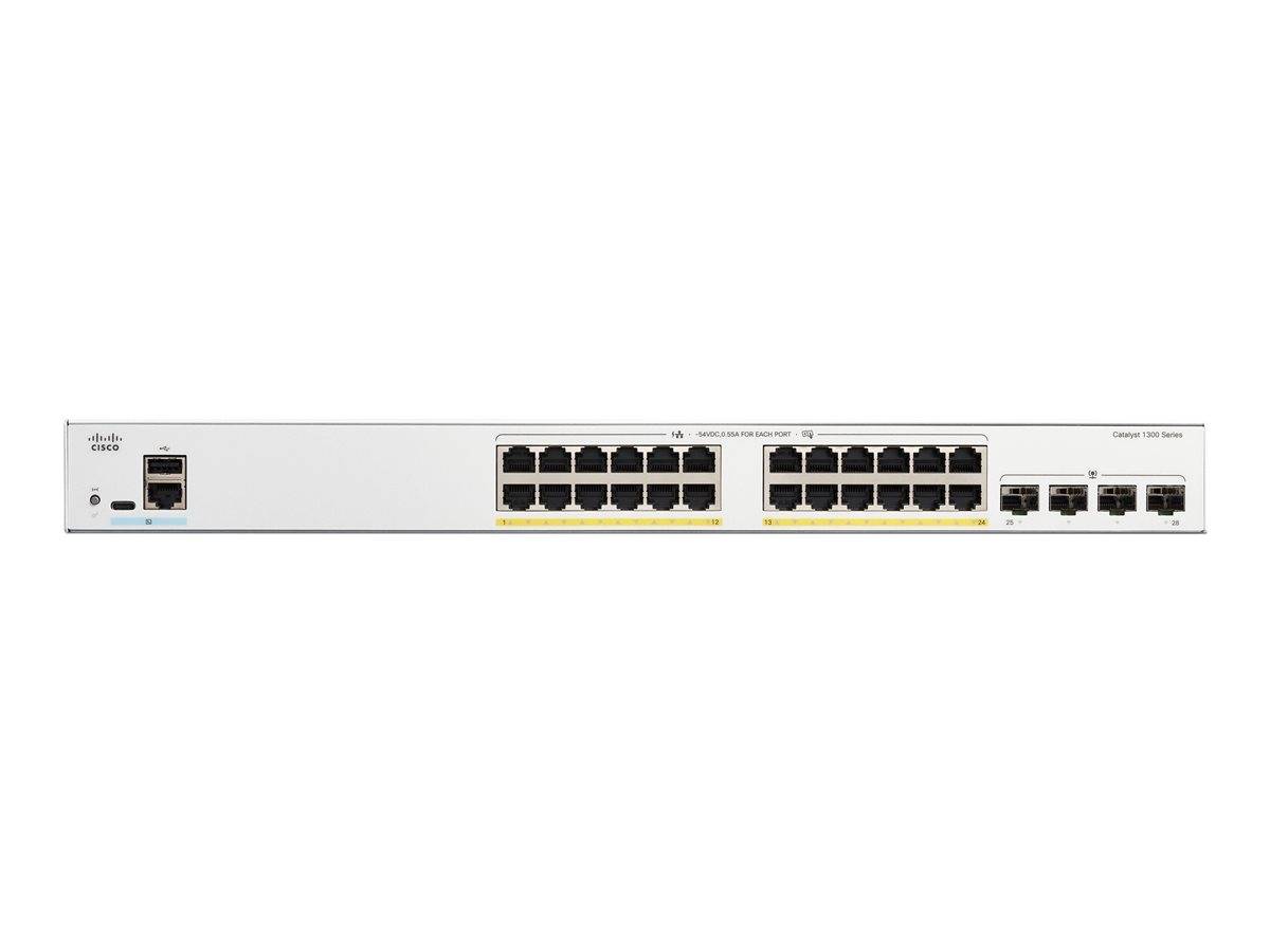 Cisco Catalyst 1300-24FP-4G - Switch - L3 - managed - 24 x 10/100/1000 (PoE+)