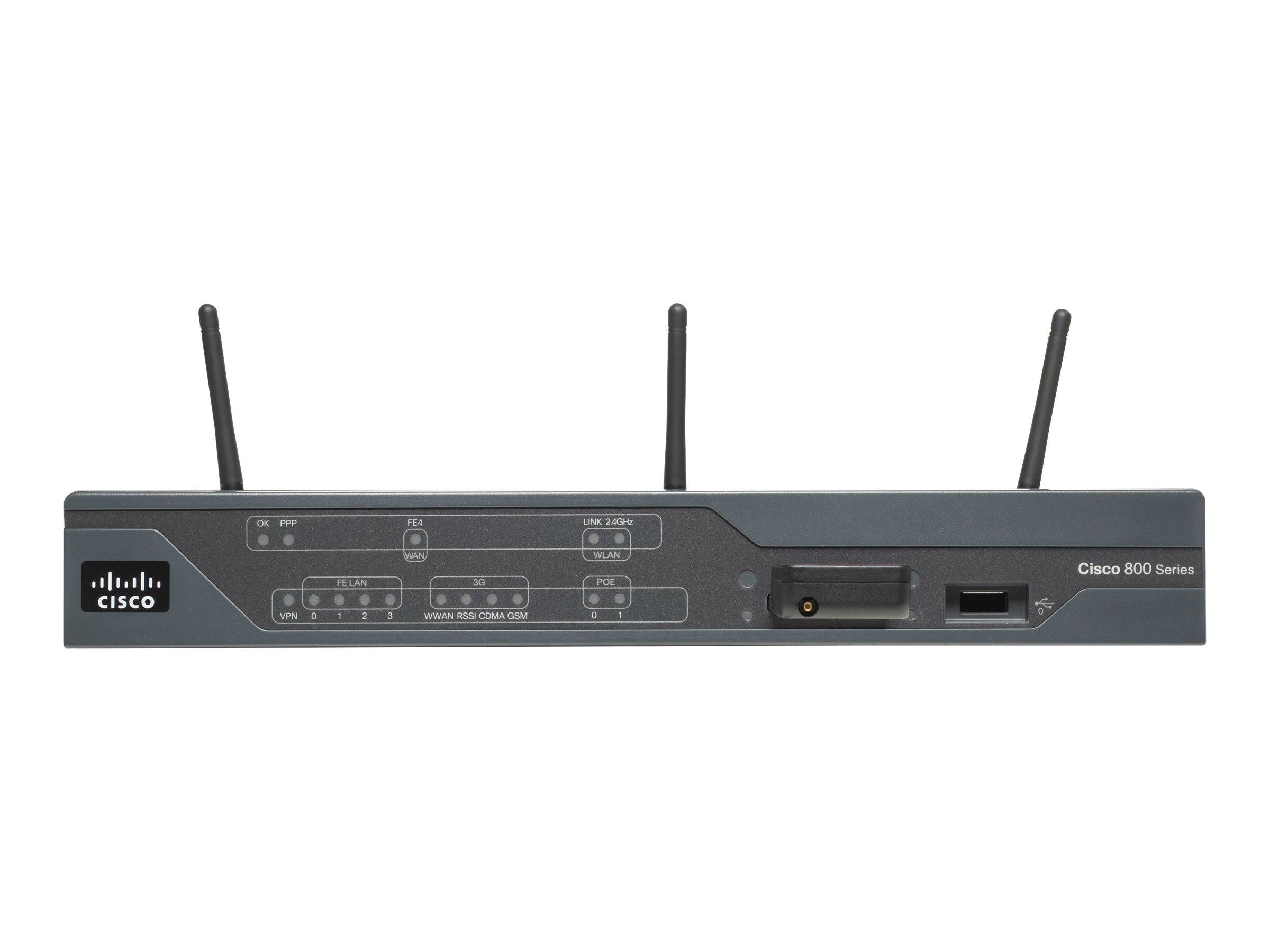 Cisco C881SRSTW-GN-A-K9 Wireless Router - 4-Port-Switch (integriert) Netzwerkgerät
