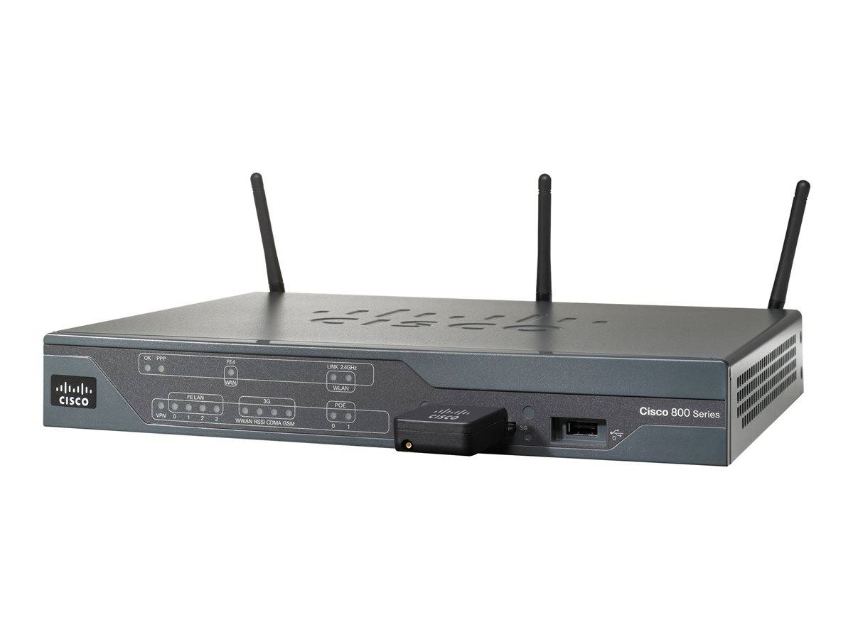 Cisco CISCO881GW-GN-A-K9 Wireless Router - 4-Port-Switch (integriert) Netzwerkgerät