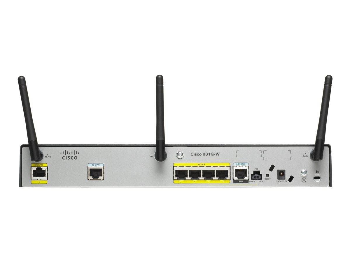 Cisco C881SRSTW-GN-A-K9 Wireless Router - 4-Port-Switch (integriert) Netzwerkgerät