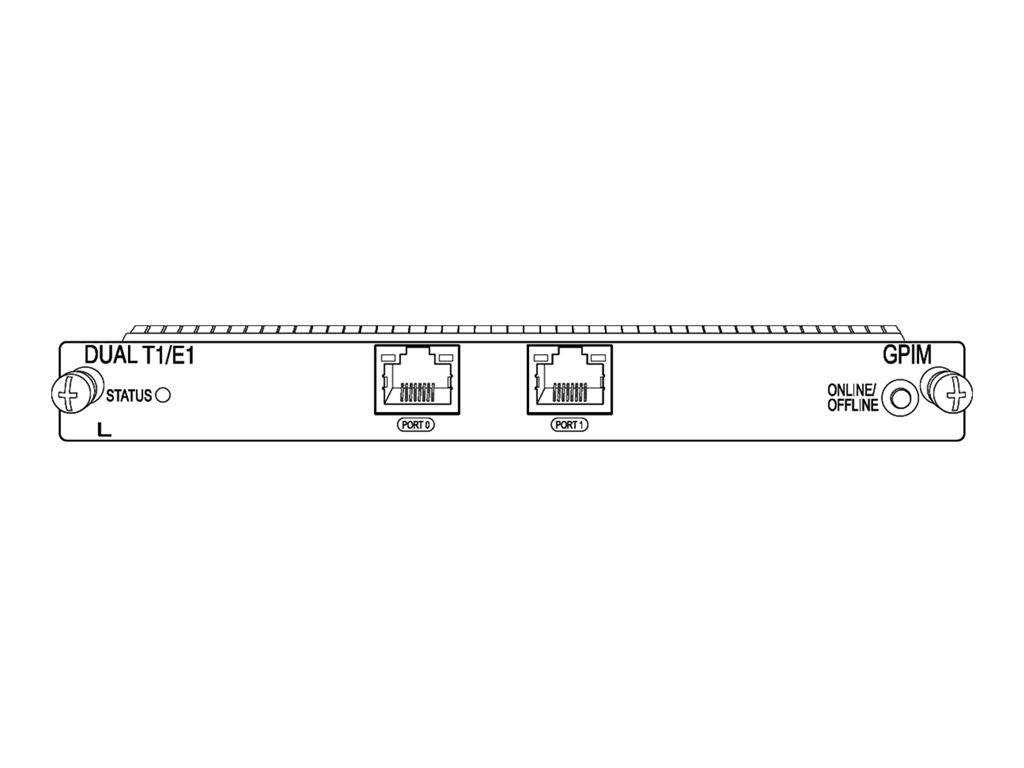 Juniper Networks SRX-GP-DUAL-T1-E1 Erweiterungsmodul - 2 Anschlüsse Netzwerkgerät