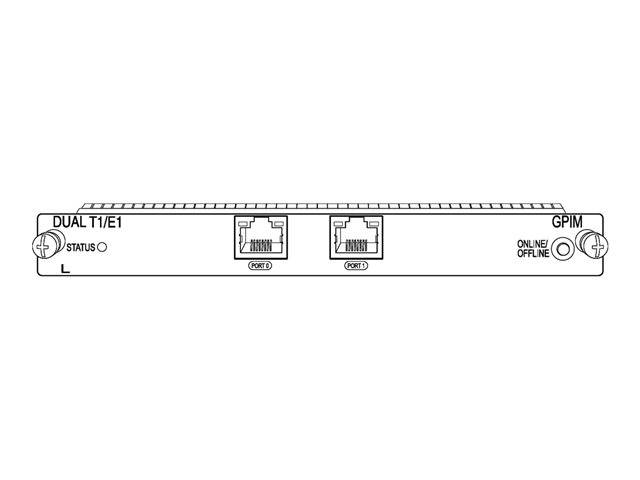 Juniper Networks SRX-GP-DUAL-T1-E1 Erweiterungsmodul - 2 Anschlüsse Netzwerkgerät