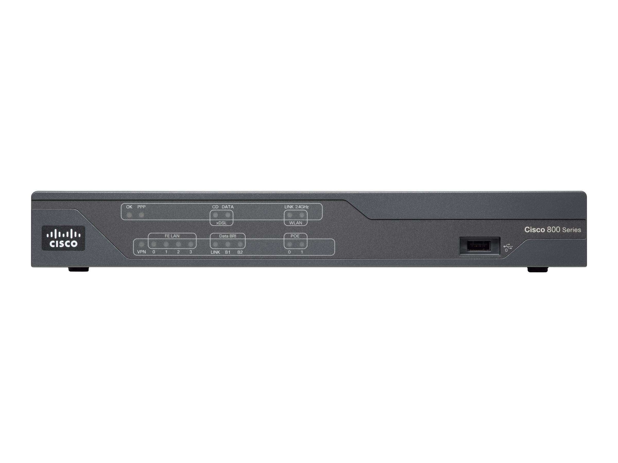 Cisco 886VA VDSL2/ADSL2+ over ISDN W/ 802.11n ETSI Comp