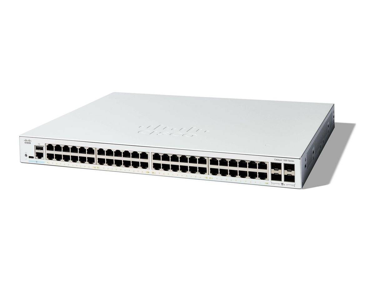 Cisco Catalyst 1300-48T-4X Switch 48x 1GbE + 4x 10GbE SFP+ L3 managed