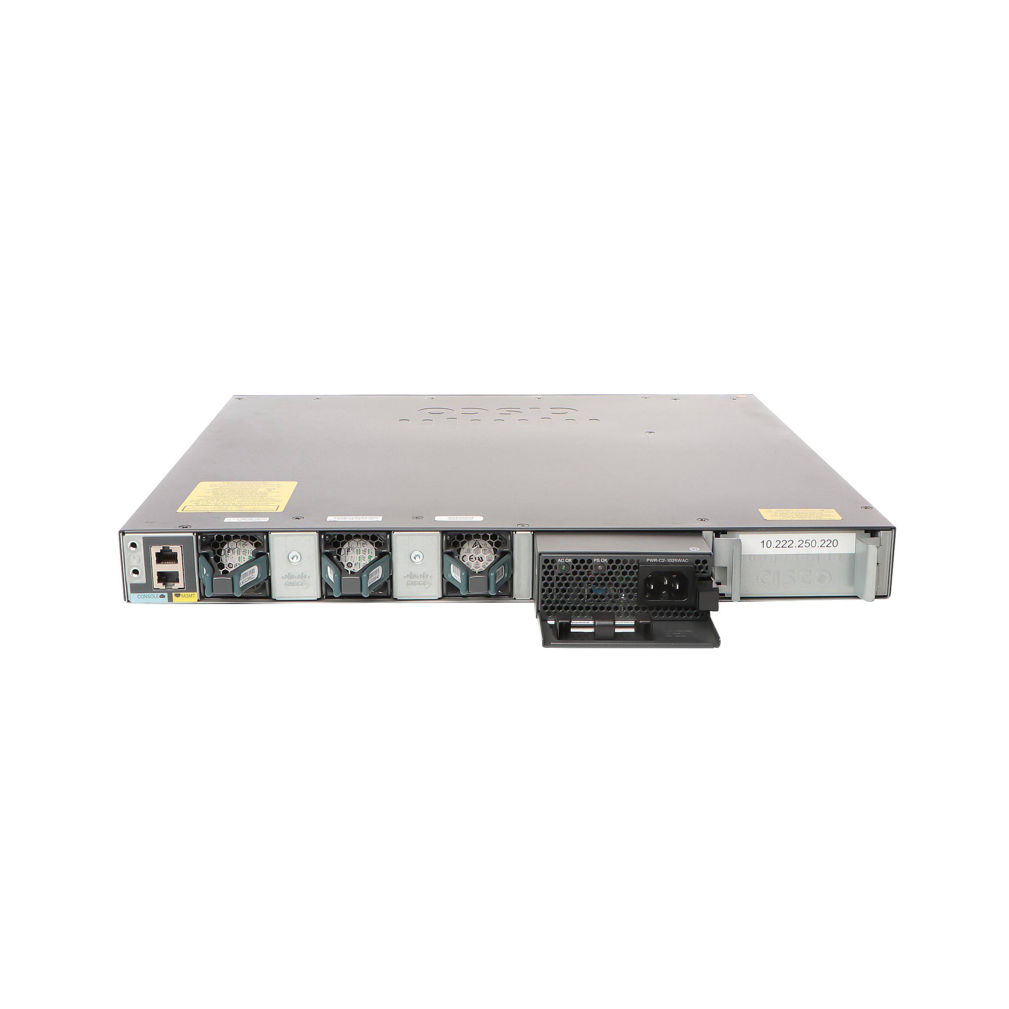 WS-C3650-48FWD-S - Cisco 3650 Switch, L3 Managed, 48x 10/100/1000 (PoE+)