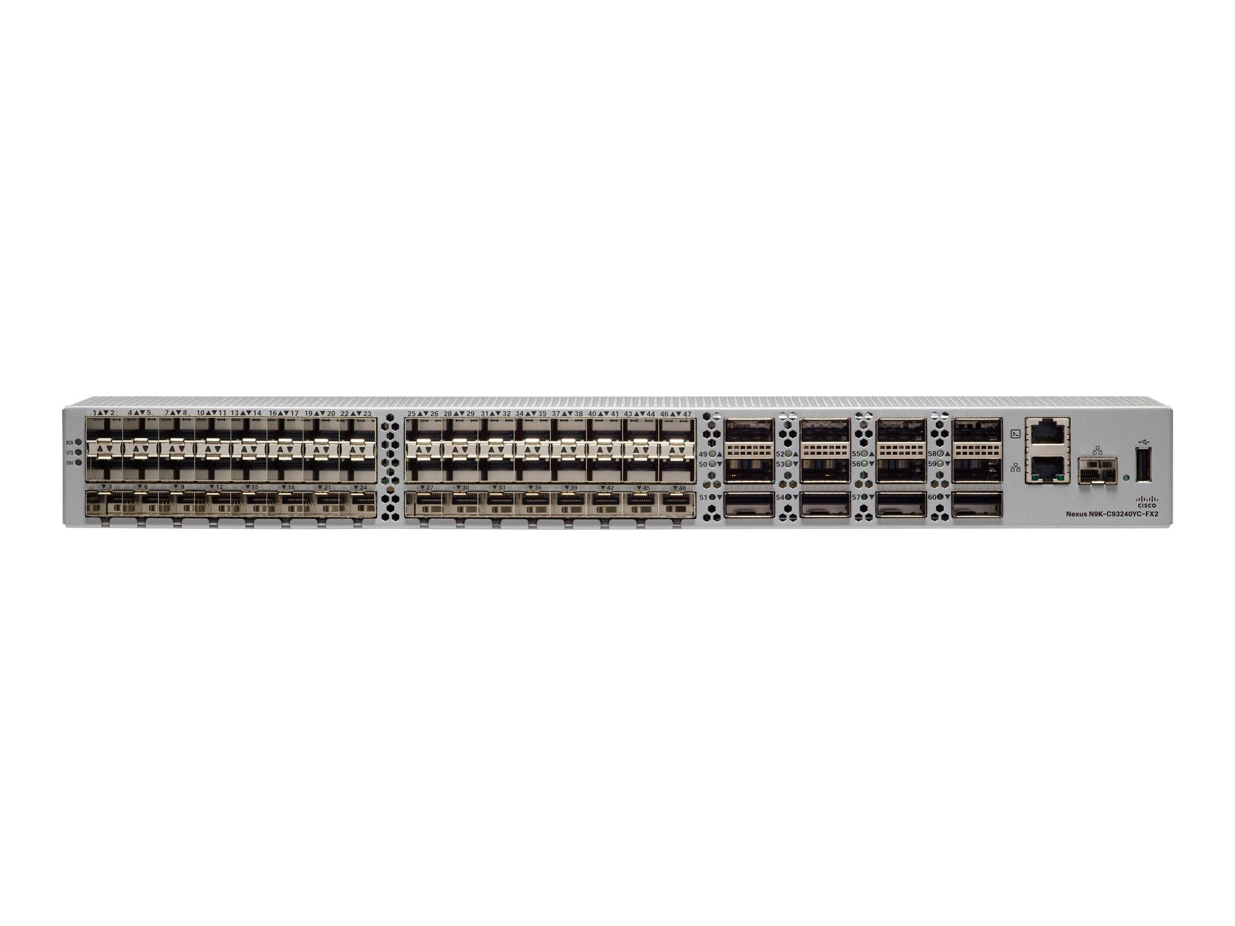 N9K-C93240YC-FX2 - Cisco Nexus 93240YC-FX2 Switch, L3, managed