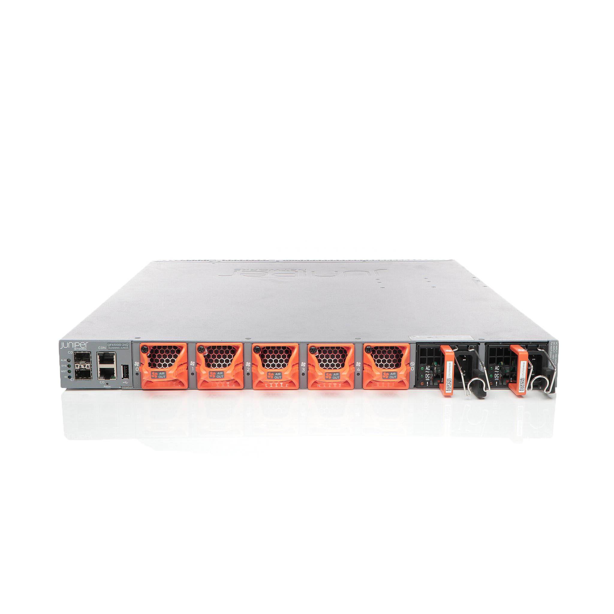Juniper QFX Series QFX5100-24Q - Switch - L3 - managed - 24 x 40 Gigabit QSFP+ (Breakout-kompatibel)