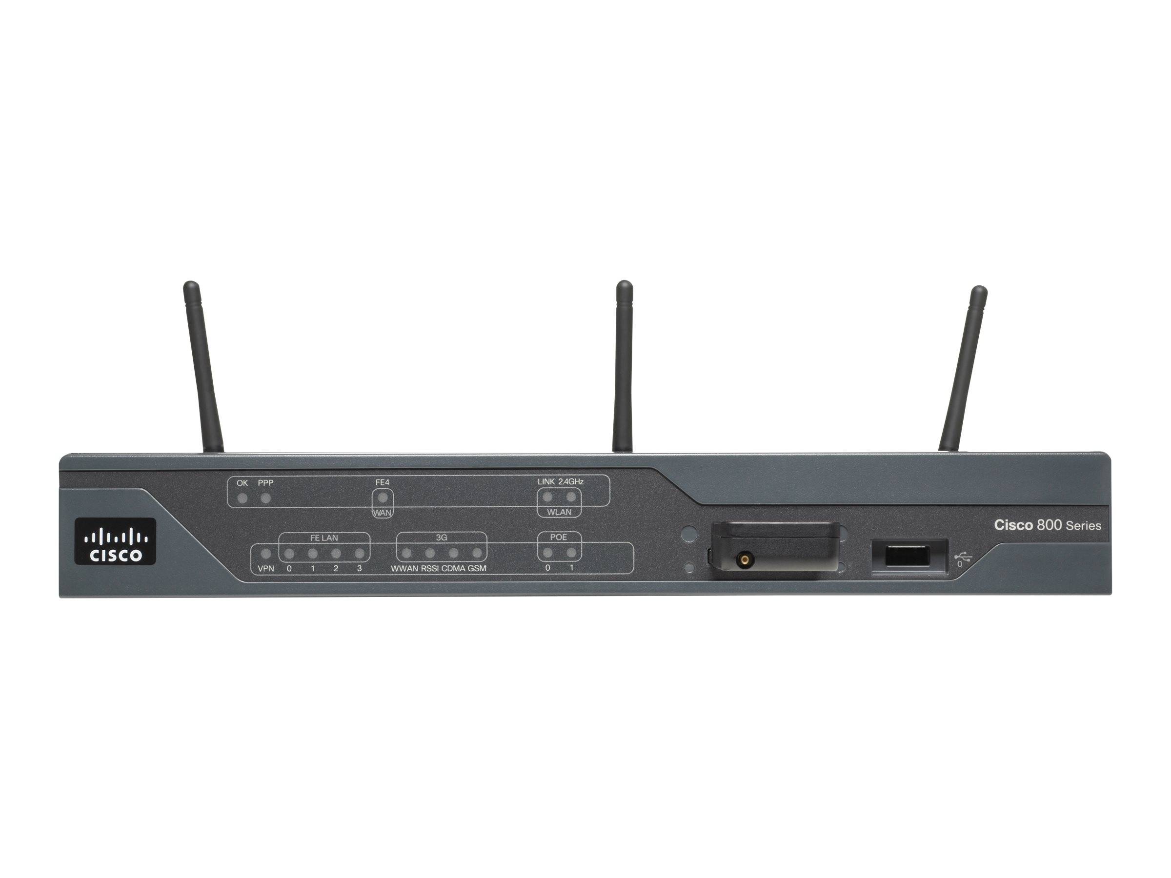 Cisco C881G-S-K9 Router - 4-Port-Switch (integriert) Netzwerkgerät Computertechnik/Netzwerktechnik/LAN-Router