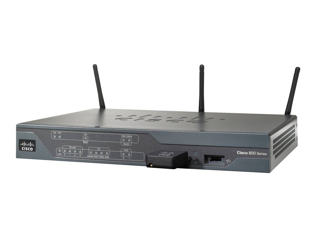 Cisco C881G-S-K9 Router - 4-Port-Switch (integriert) Netzwerkgerät Computertechnik/Netzwerktechnik/LAN-Router