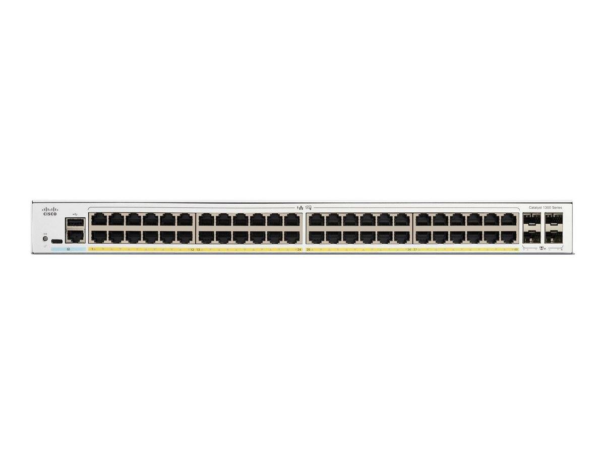 Cisco Catalyst 1300-48P-4X - Switch - L3 - managed - 48 x 10/100/1000 (PoE+)