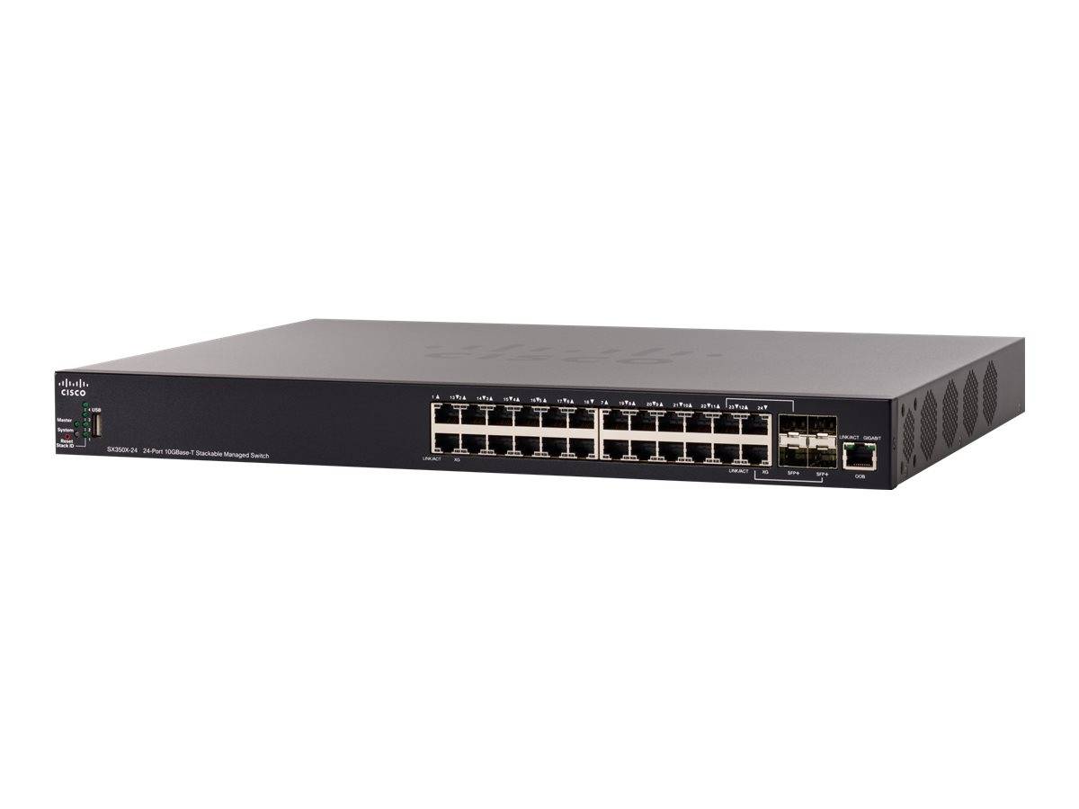 Cisco SX350X-24-K9-UK Switch - 24 Anschlüsse - managed - stapelbar Netzwerkgerät