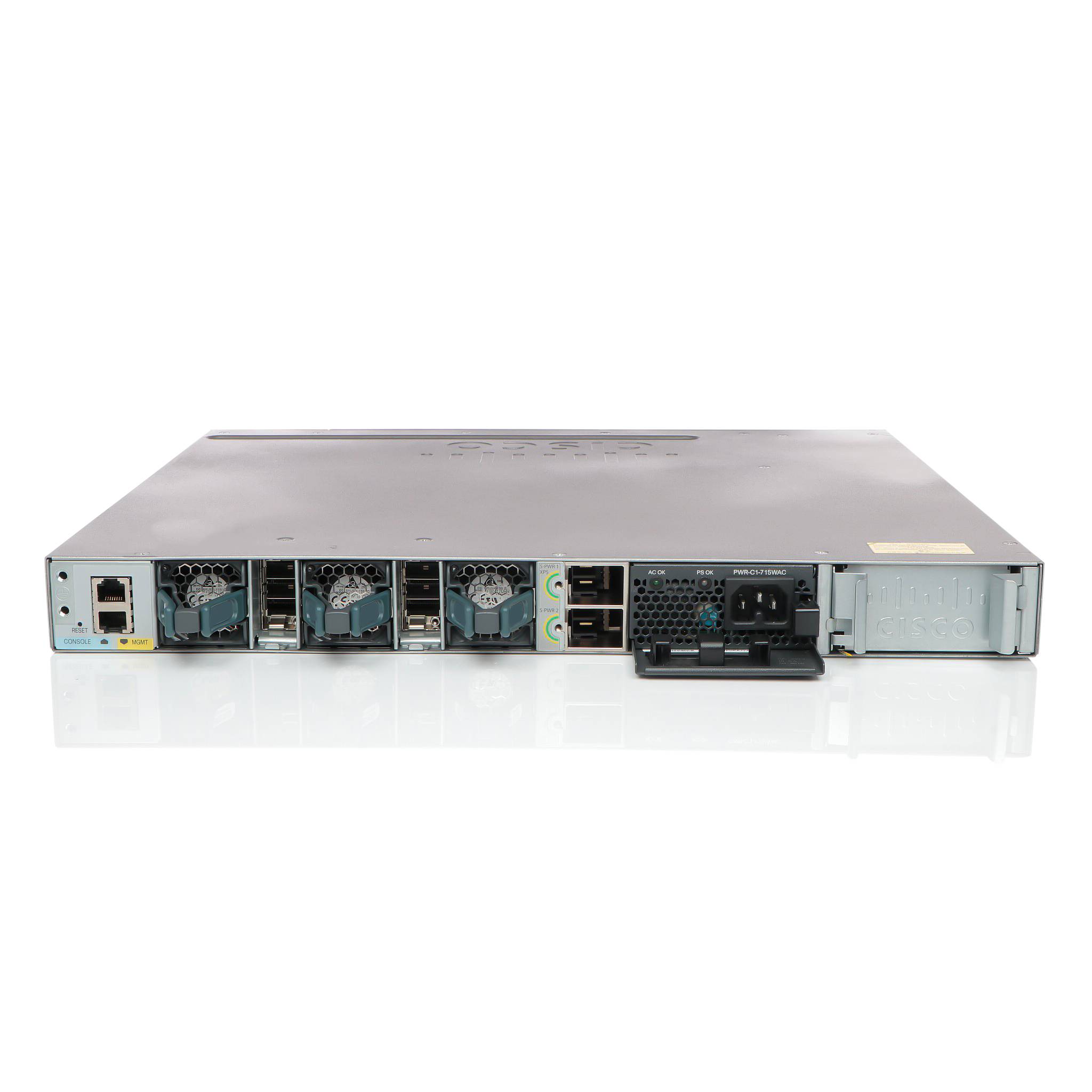 WS-C3850-24PW-S - Cisco Catalyst 3850 Managed L3 Switch, 24x 10/100/1000 (PoE+)