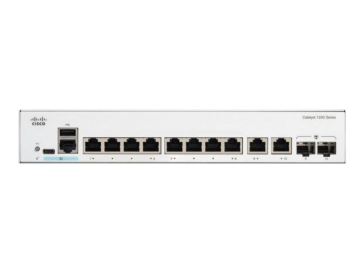 Cisco Catalyst 1200-8T-E-2G - Switch - Gigabit-Ethernet