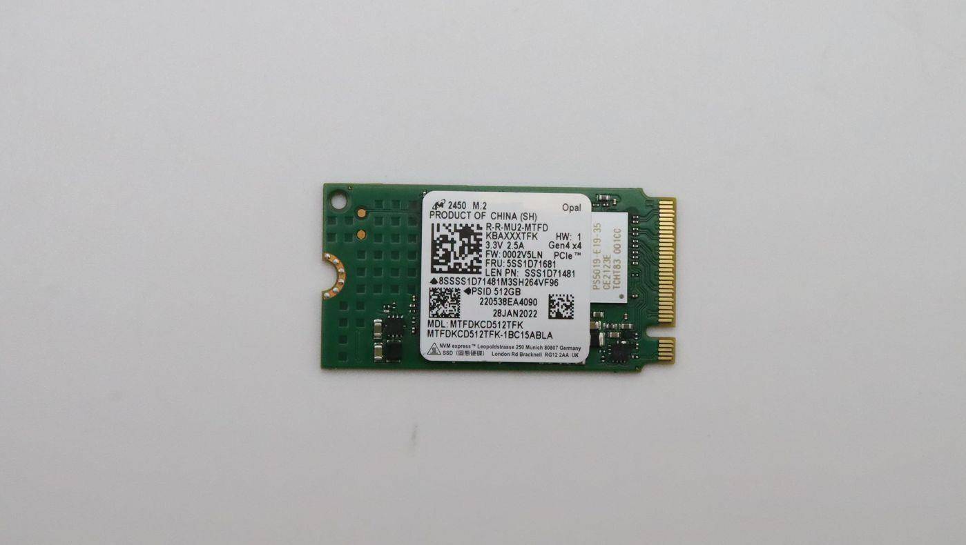 Lenovo SSD 512GB M.2 2242 PCIe4x4 Mic OP