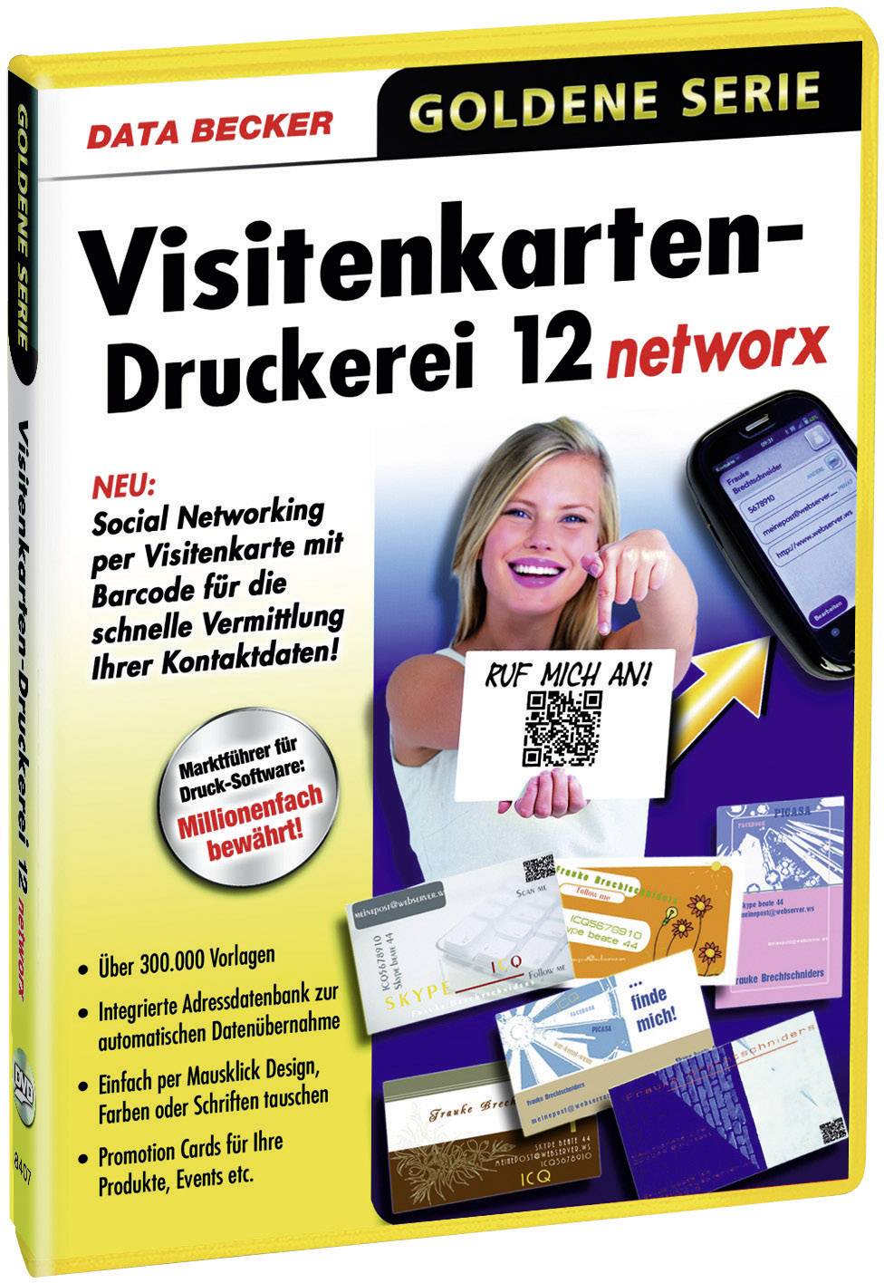 Data Becker Visitenkarten-Druckerei 12 Vollversion, 1 Lizenz Windows