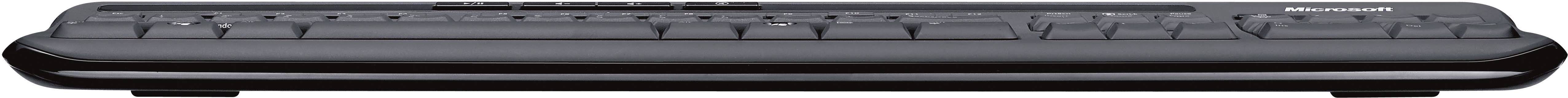 Microsoft WIRED DESKTOP 600 USB Tastatur, Maus-Set Spritzwassergeschützt Deutsch, QWERTZ Schwarz