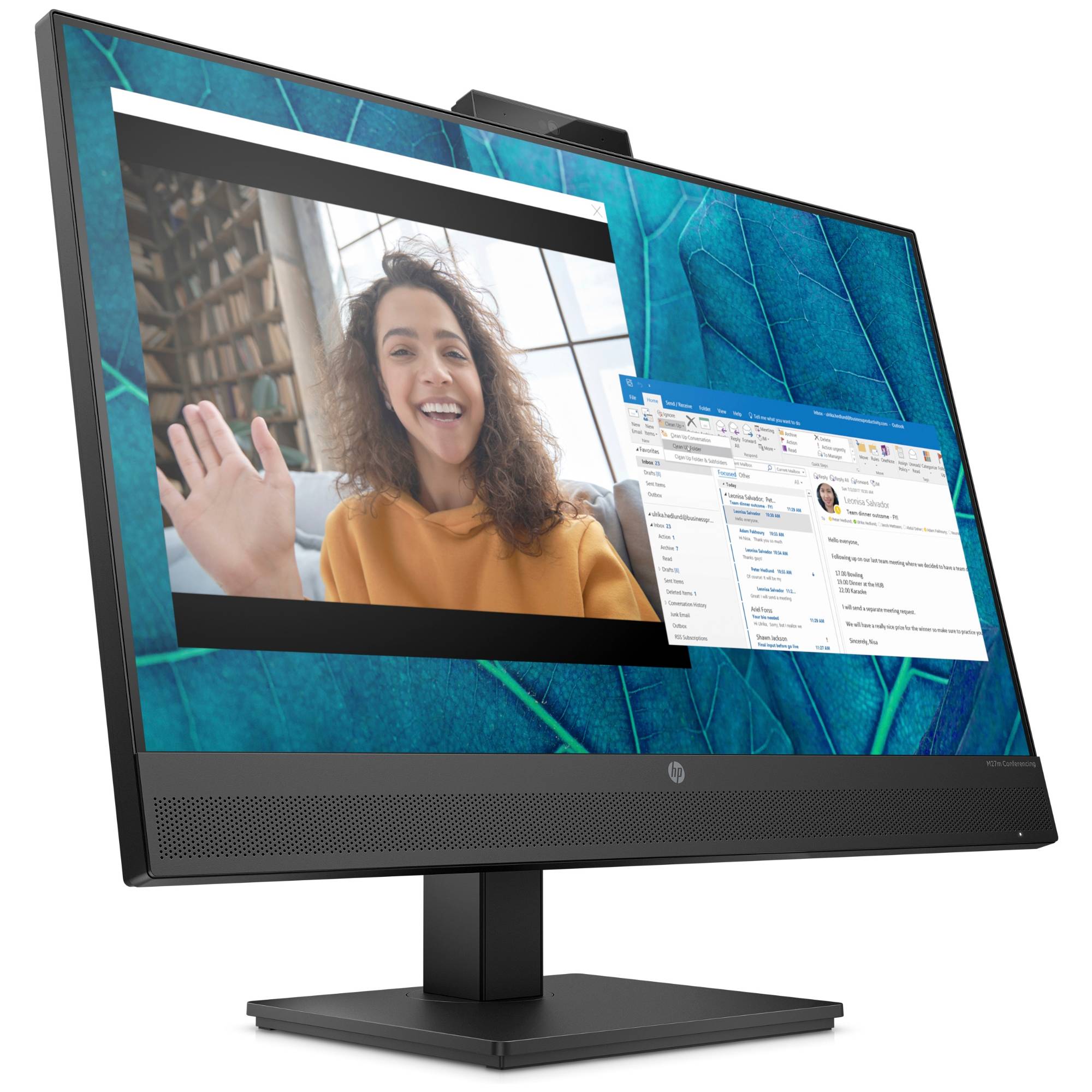 HP M27m Conferencing Monitor 68.6cm (27)LED.HDMI.DisplayPort.USB-C.SP