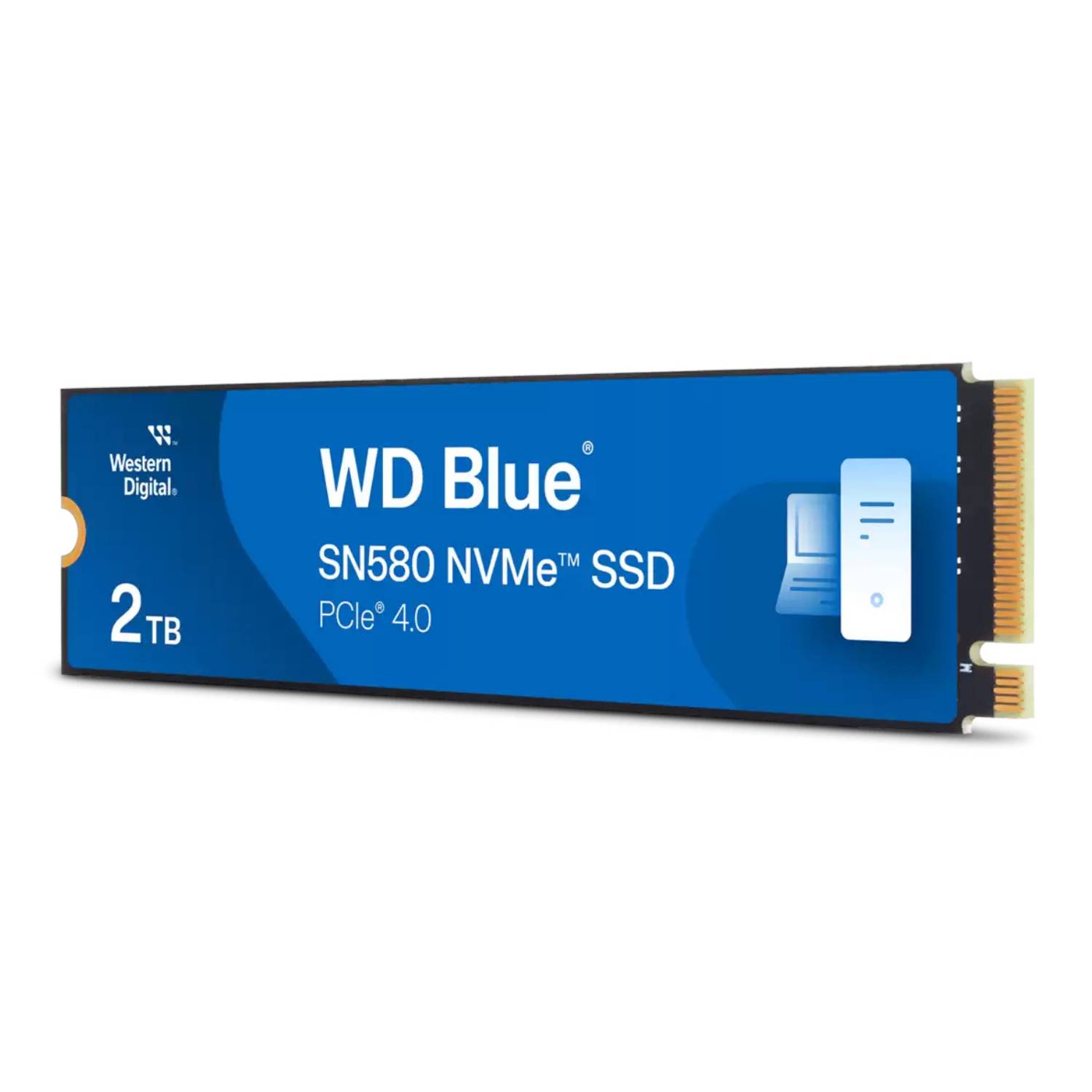 WD Blue SN580 - SSD - 2 TB - intern - M.2 2280 - PCIe 4.0 x4 (NVMe)