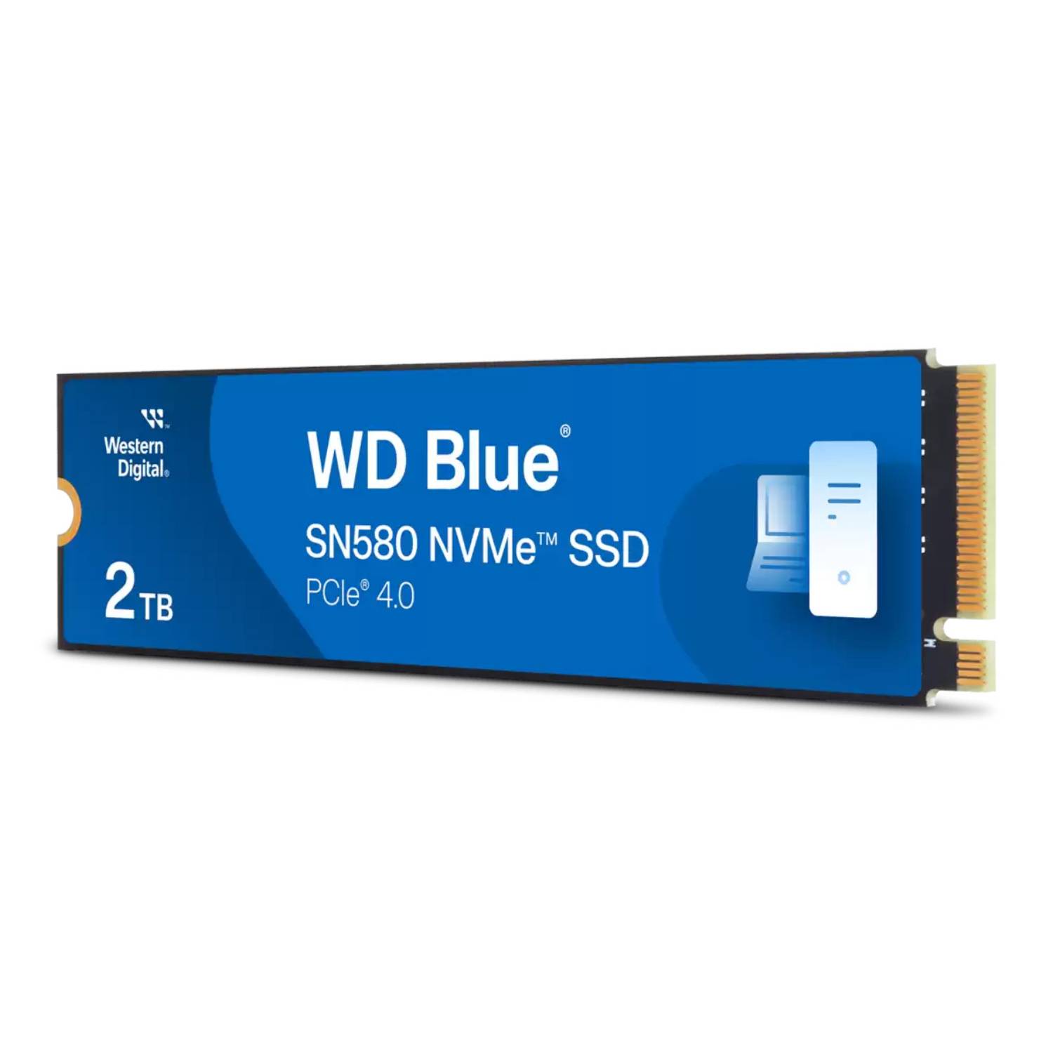 WD Blue SN580 - SSD - 2 TB - intern - M.2 2280 - PCIe 4.0 x4 (NVMe)