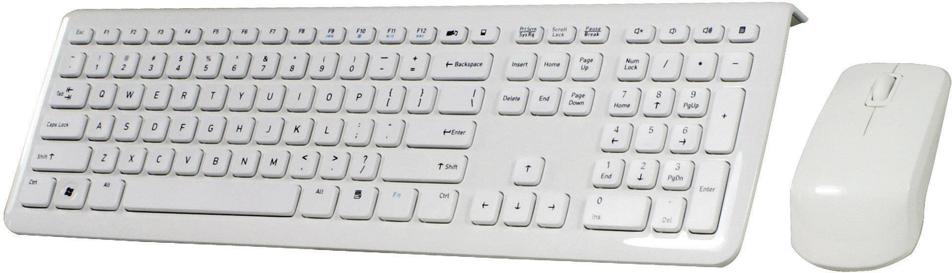 Perixx Periduo-703 W Funk Tastatur, Maus-Set  Deutsch, QWERTZ, Windows® Weiß