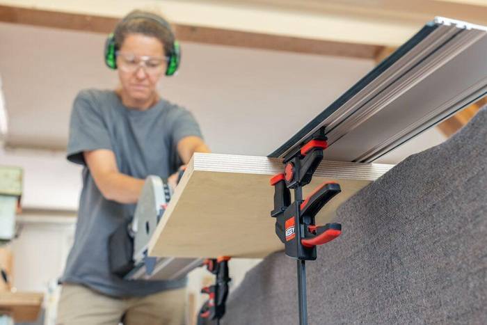 Einhandtischzwinge EZR Spann-W.150mm A.60mm Spreiz-W.120-310mm 2 St./VE BESSEY