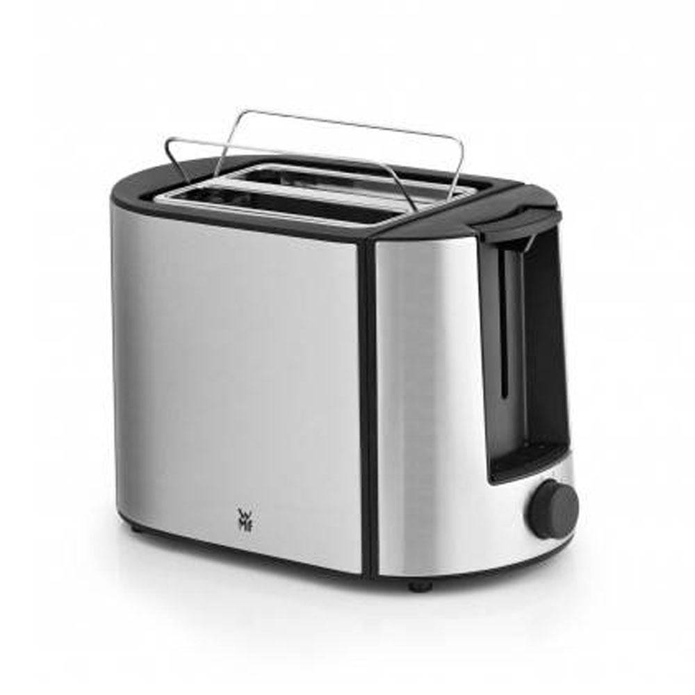WMF Bueno 2-0414130011, 2 Scheibe(n), Schwarz, Silber, Edelstahl, Tasten, Niveau, Drehregler, CE, 870 W