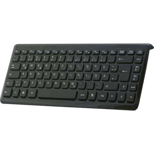 Perixx Periboard-407 USB Tastatur Deutsch, QWERTZ Schwarz