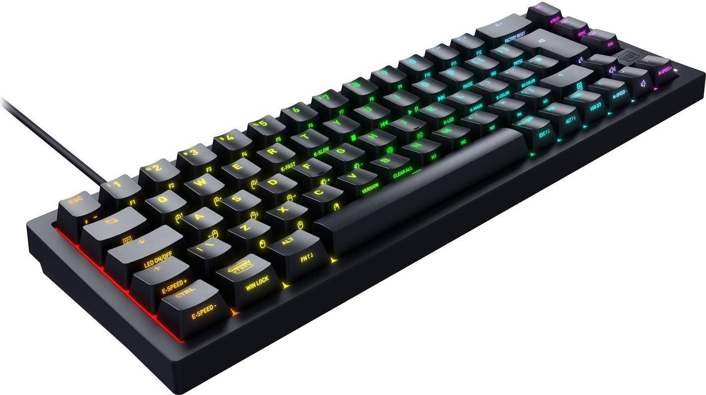 Cherry XTRFY K5V2 - Tastatur - 65% - compact - hintergrundbeleuchtet - QWERTY - USA - Tastenschalter: CHERRY MX2A...