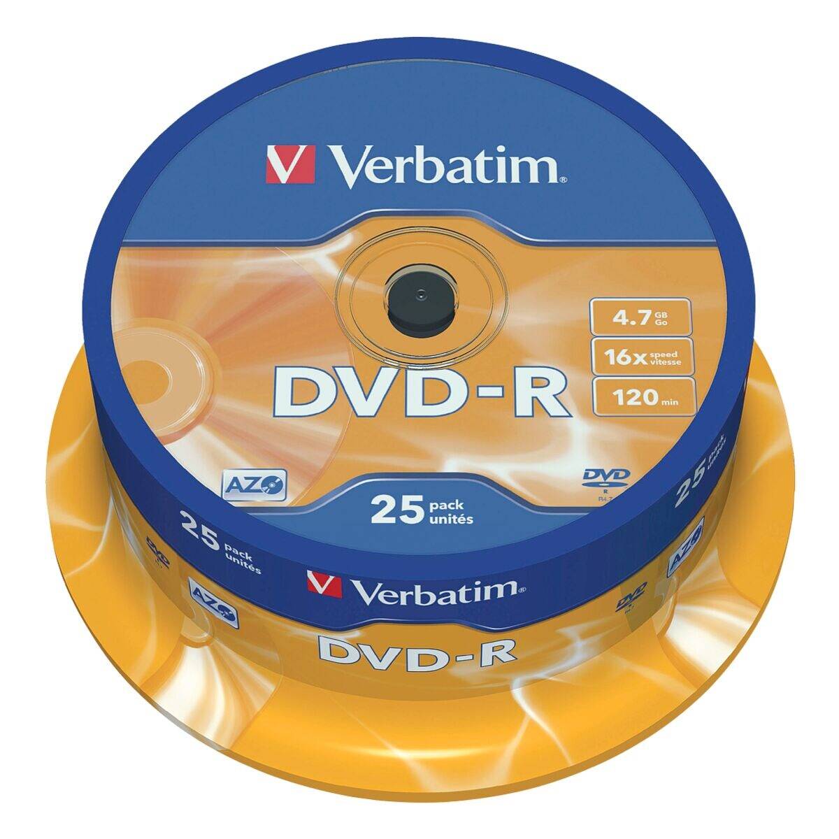 Verbatim 43522 DVD-R Rohling 4.7 GB 25 St. Spindel Antikratzbeschichtung