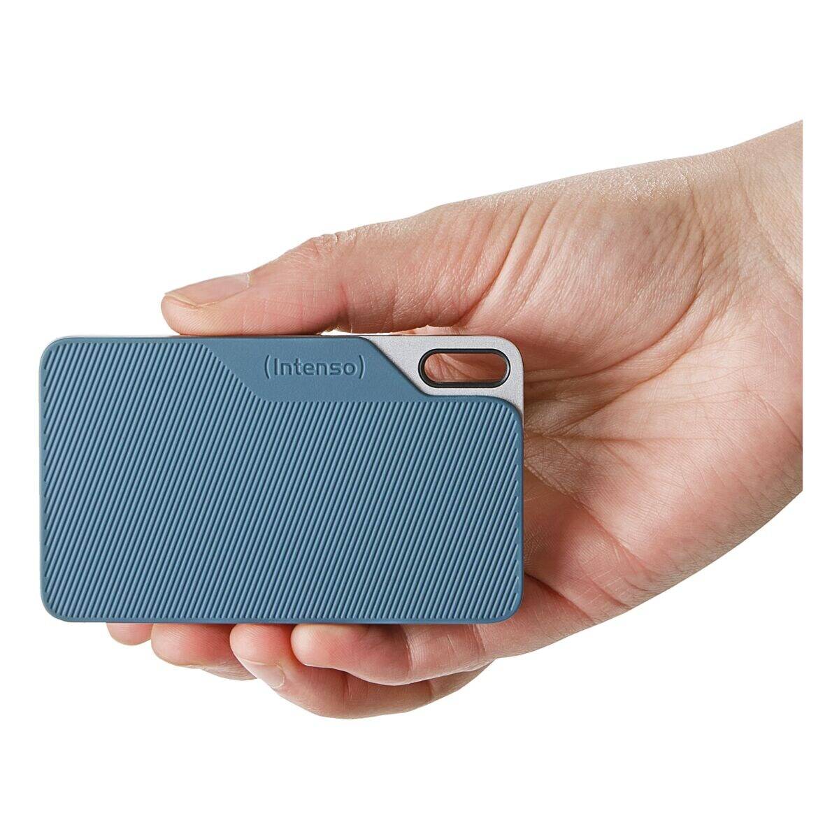 Intenso externe SSD TX100, USB 3.2, 1 TB, grau-blau